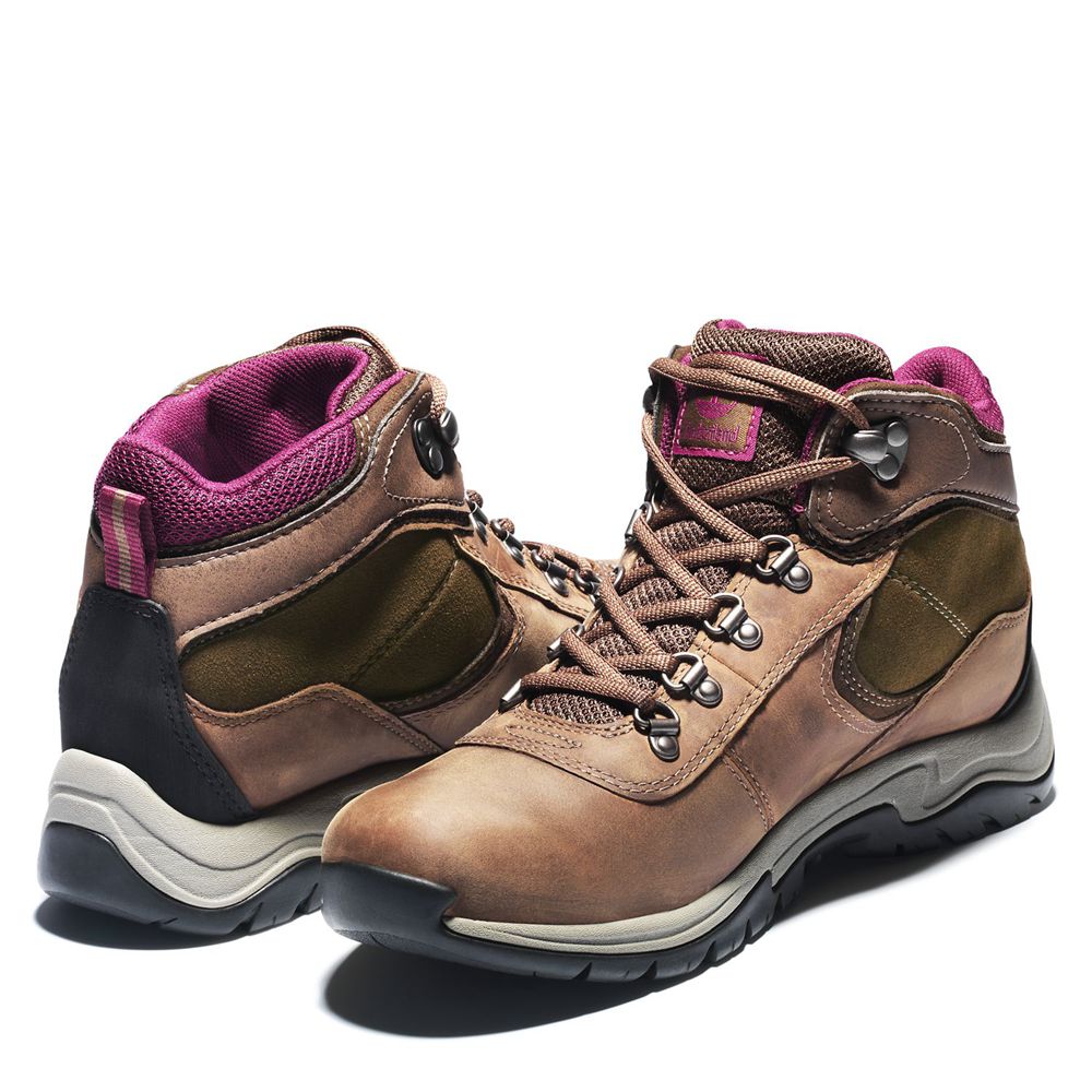 Botas de Montaña Timberland Mujer Mt. Maddsen Mid Waterproof Marrones - Chile CWB-987143